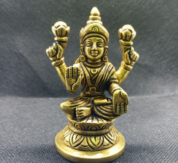 Super Fine Quality Pure Brass Laxmi Idol Statue,  Goddess Lakshmi Idol Hindu Laxmi Statue , God of wealth, fortune, love and beauty