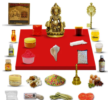 Lord Kuber Puja Kit / Kuber Poojan Samagri For Pooja Hindu Religion Festival