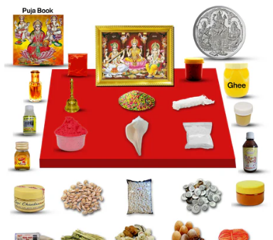 Diwali Puja Kit / Diwali Poojan Samagri For Pooja Hindu Religion Festival