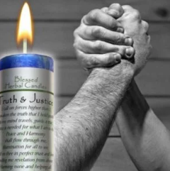 Truth and Justice Blessed Herbal Candle